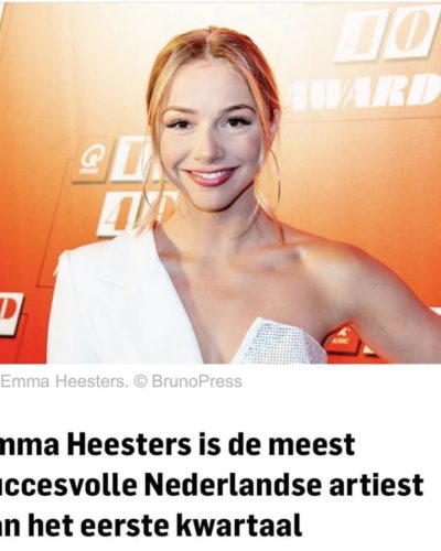 Emma Heesters meest succesvolle Nederlandse artiest