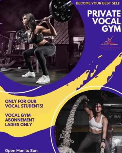 Kom langs bij onze 'Private Vocal Gym'!