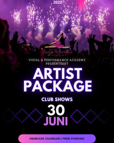 Artist Package Club Shows 2022!